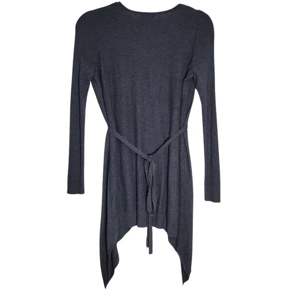 One World Gray Studded Knit Tunic Dress Long Sleeve Small - Picture 2 of 5